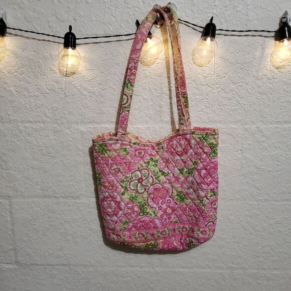 Vera Bradley Mix Print Bundle Bag & Makeup Case - Picture 7 of 7